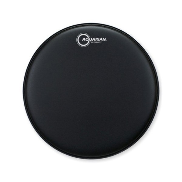 Aquarian Hi-Velocity Texture Coated Power Dot 13" Drum Head, Black