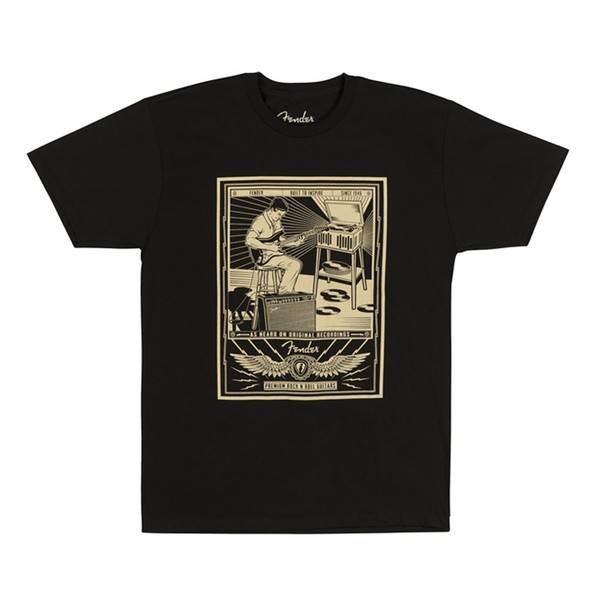 Fender Sitting Player Mens Tee Black XL 