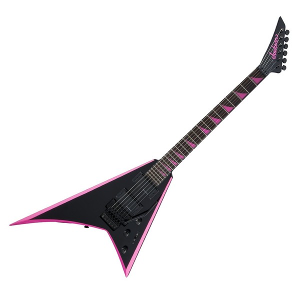 Jackson RRX24 X Series Rhoads Electric Guitar, Black with Neon Pink