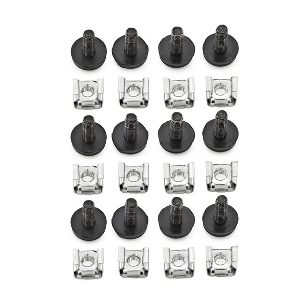 Rack Mount Nuts & Bolts by Gear4music, Pack of 12