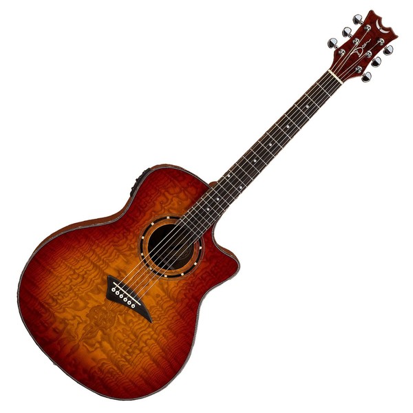 Dean Exotica Quilt Ash Electro Acoustic Trans Cherryburst Main