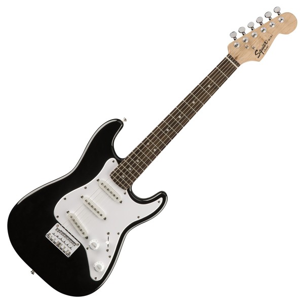 Squier By Fender Mini Stratocaster 3/4 Size Electric Guitar, Black