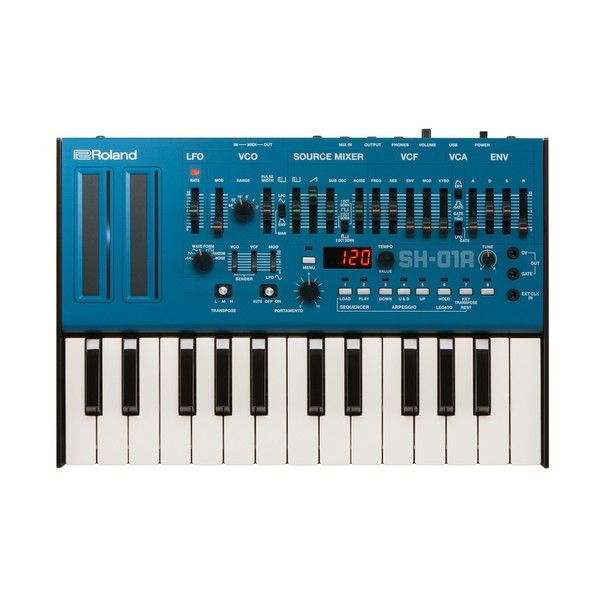 Roland SH-01A Module with K-25m Keyboard, Blue