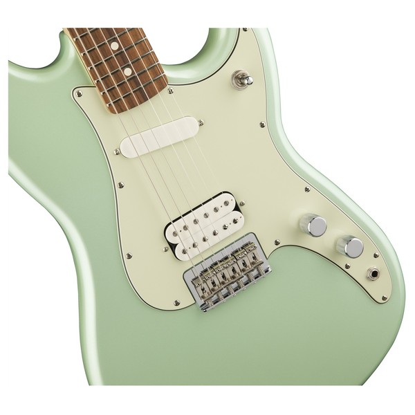 Fender Duo Sonic HS Electric Guitar, Pau Ferro, Surf Green body