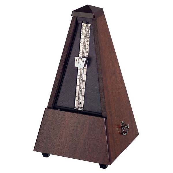 Wittner W814 Traditional Metronome with Bell, Walnut Polish