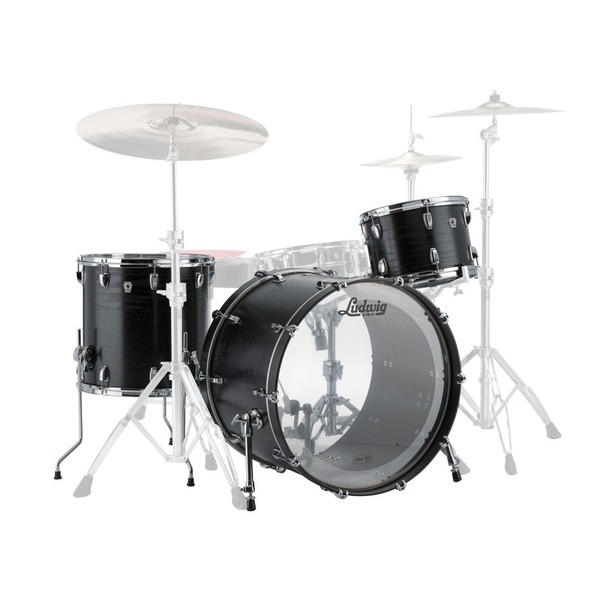 Ludwig Keystone X Fab 22" 3pc Shell Pack, Night Oak