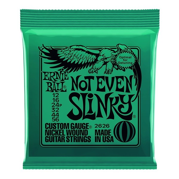Ernie Ball Not Even Slinky 2626 Nickel Guitar Strings 12-56 front of pack