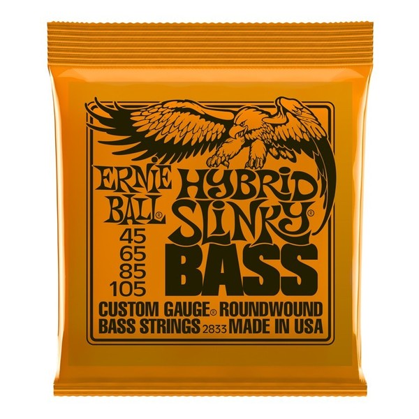 Ernie Ball Hybrid Slinky 2833 Nickel Bass Guitar Strings 45-105 front of pack