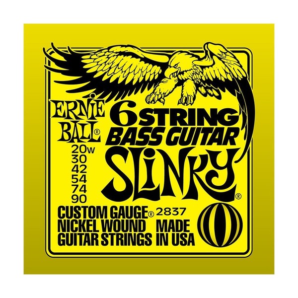 Ernie Ball Slinky Nickel 2837 Bass/Baritone Guitar 6 String 20-90 