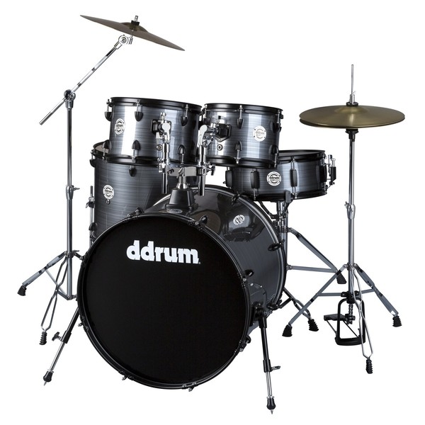 DDrum D2 Player 5pc Drum Kit, Grey Pinstripe