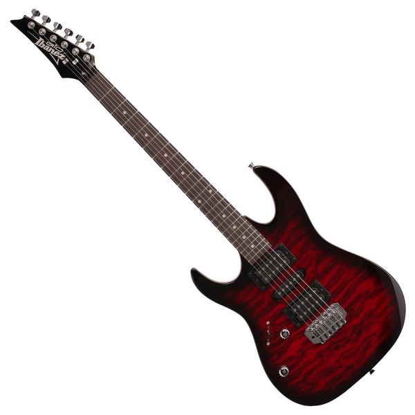 Ibanez GRX70QAL GIO Left Handed, Trans Red Burst