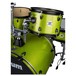 DDrum D2 Rock 4pc Drum Kit, Lime Sparkle