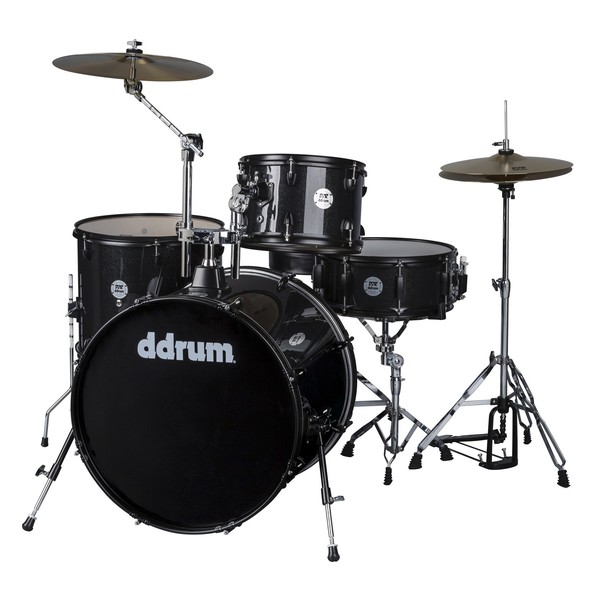 DDrum D2 Rock 4pc Drum Kit, Black Sparkle