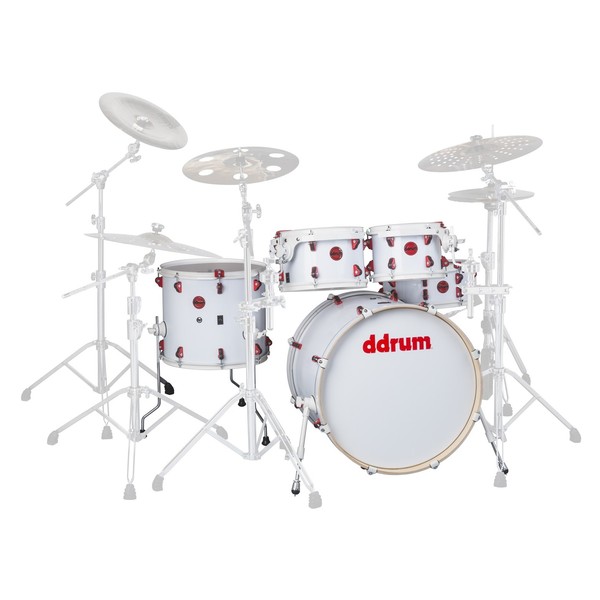 DDrum Hybrid 22'' 5pc Shell Pack w/ Built In Triggers, White