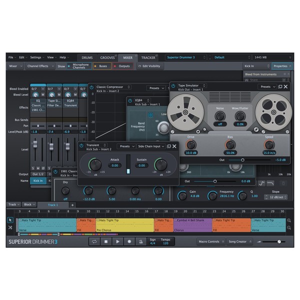 Superior Drummer 3 Mixer