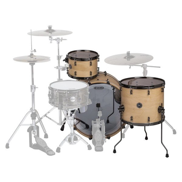 DDrum Max Series 3pc 24" Shell Pack, Satin Natural