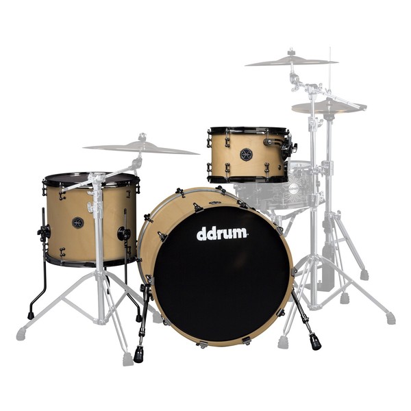 DDrum Max Series 3pc 24" Shell Pack, Satin Natural