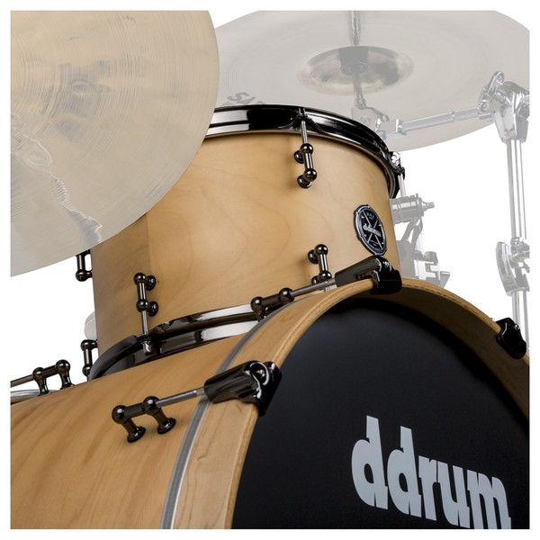 DDrum Max Series 3pc 24" Shell Pack, Satin Natural