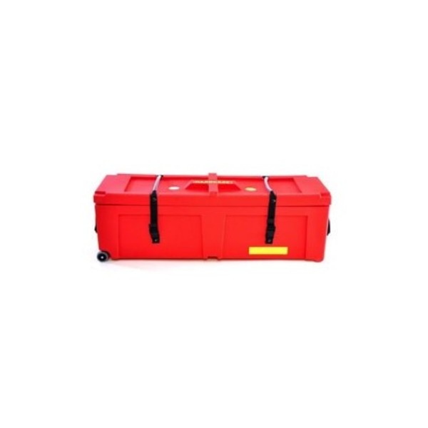 Hardcase 48" Hardware Case with Wheels, Red