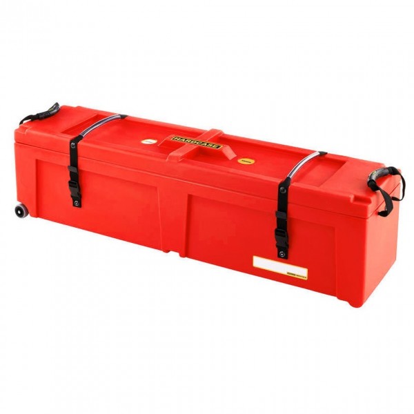 Hardcase 48" Hardware Case with Wheels, Red