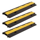 2 Channel Cable Protector Bridges by Gear4music, Pack of 3