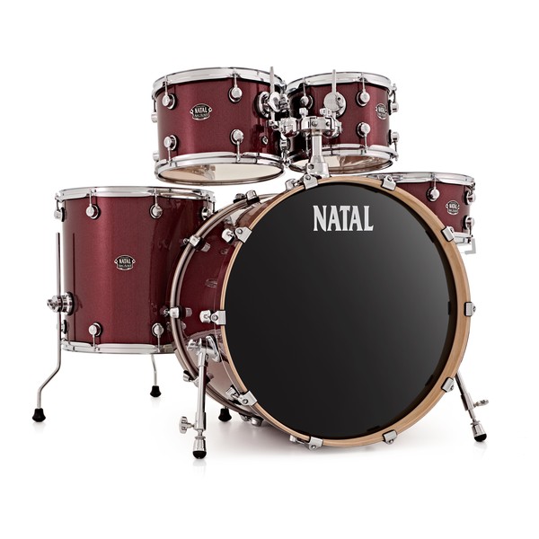 Natal Arcadia 5pc 22" Shell Pack, Red Sparkle