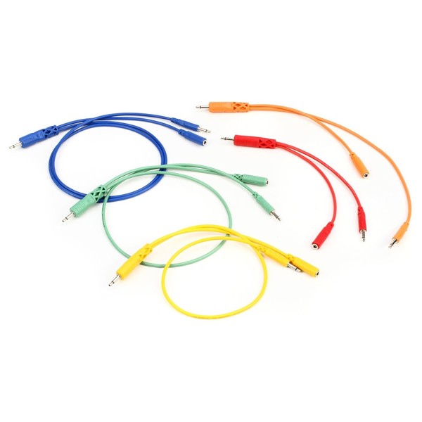 Hosa Hopscotch Patch Cables 5 Pack, Mixed Lengths - Cables