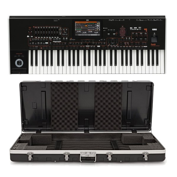 Korg pa4X-61 Keyboard with Gear4music ABS Case - Bundle