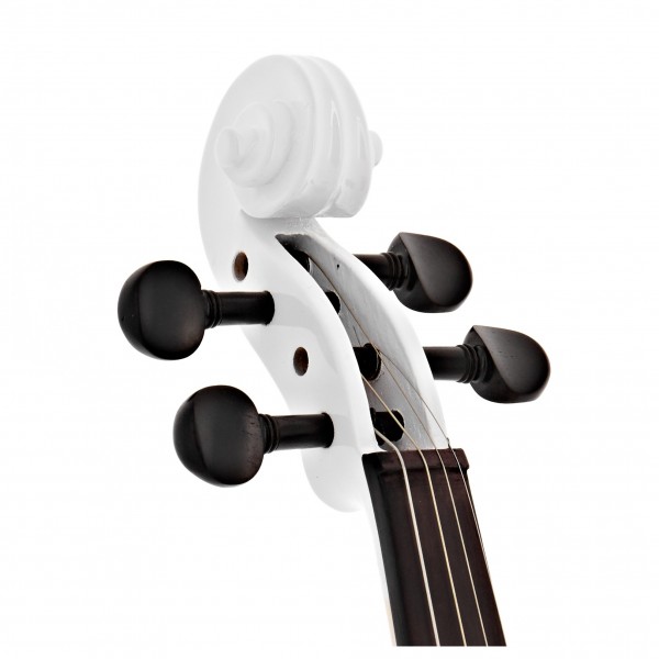 4/4 Size Electric Violin by Gear4music, White