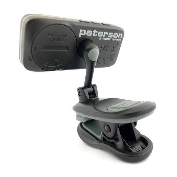 Peterson StroboClip HD, Clip On Strobe Tuner  Back