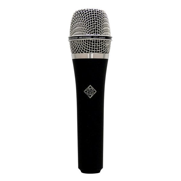 Telefunken M80 Dynamic Microphone, Black Body with Chrome Head Grill