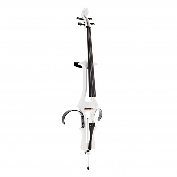 4/4 Size Electric Cello by Gear4music, White