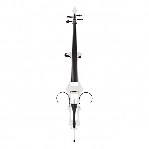 4/4 Size Electric Cello by Gear4music, White