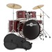 BDK-5 Drum Kit + Practice Pack, Wine Red