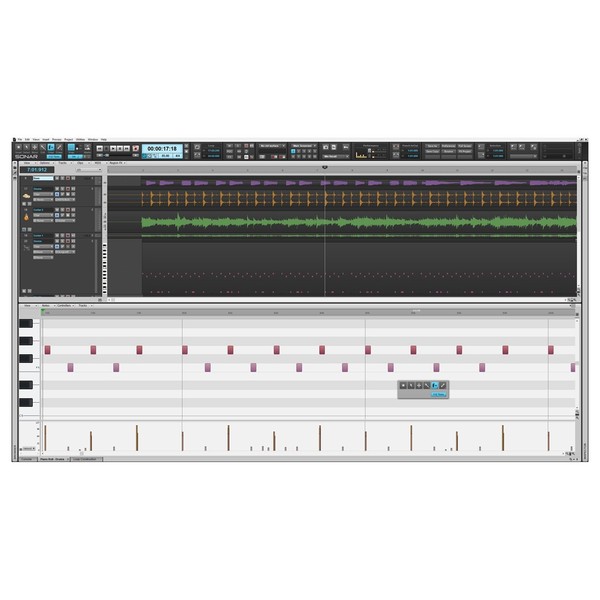 Cakewalk SONAR Platinum Production Software - Piano Rollo