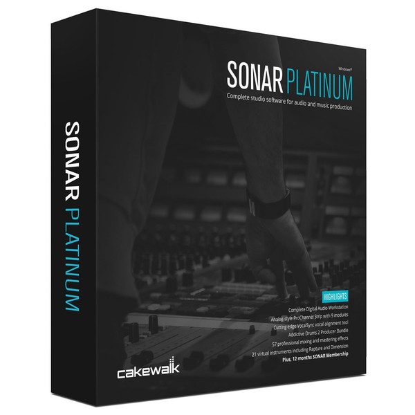 Cakewalk SONAR Platinum Music Production Software - Boxed