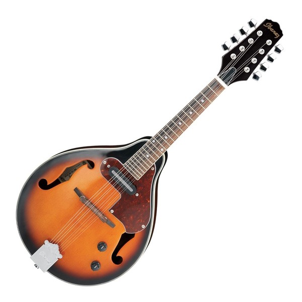 Ibanez M510E Mandolin, Brown Sunburst - side