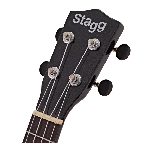Stagg Soprano Ukulele & Bag, Night Black