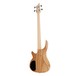 Chicago Fretless Bass Guitar by Gear4music, Natural back