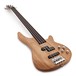 Chicago Fretless Bass Guitar by Gear4music, Natural angled