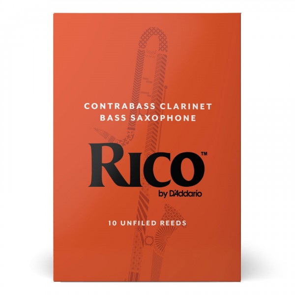 Rico by D'Addario Contrabass Clarinet / Bass Sax Reeds, 1.5 (10 Pack)