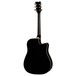 Dean AXS Dreadnought Cutaway Electro Acoustic, Classic Black back