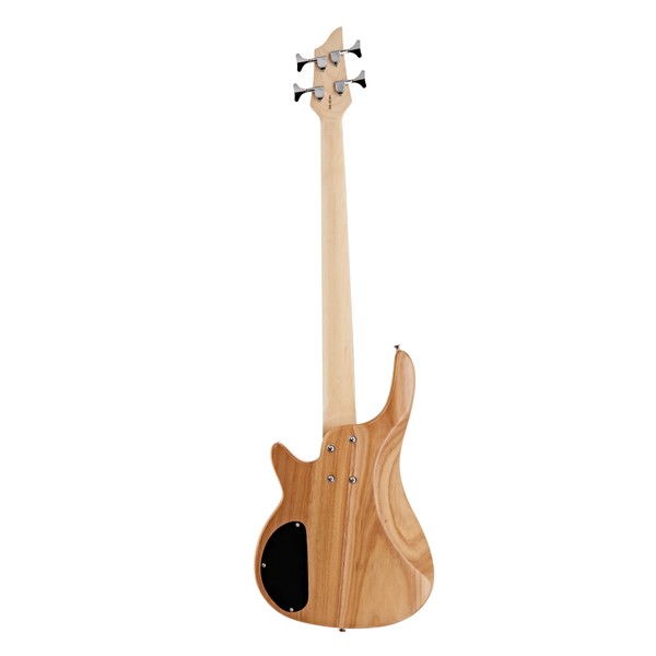 Chicago Fretless Bass Guitar + 15w Amp Pack by Gear4music, Natural back