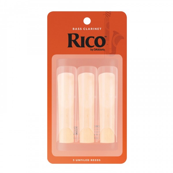 Rico by D'Addario Bass Clarinet Reeds, 1.5 (3 Pack)
