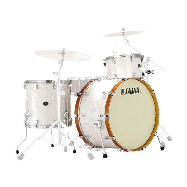 Tama Silverstar Vintage 24'' 3pc Shell Pack, Snow White Pearl