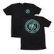 SJC Custom Drums Values T Shirt Black & Seafoam, Medium