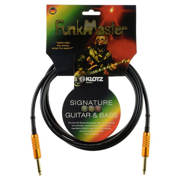 Klotz FunkMaster Guitar and Bass Cable, 3m
