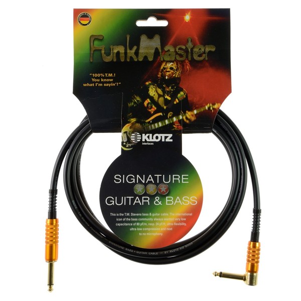 Klotz FunkMaster Angled Guitar and Bass Cable, 6m