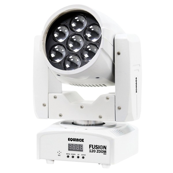 Equinox Fusion 120 Zoom MKII White Moving Head
