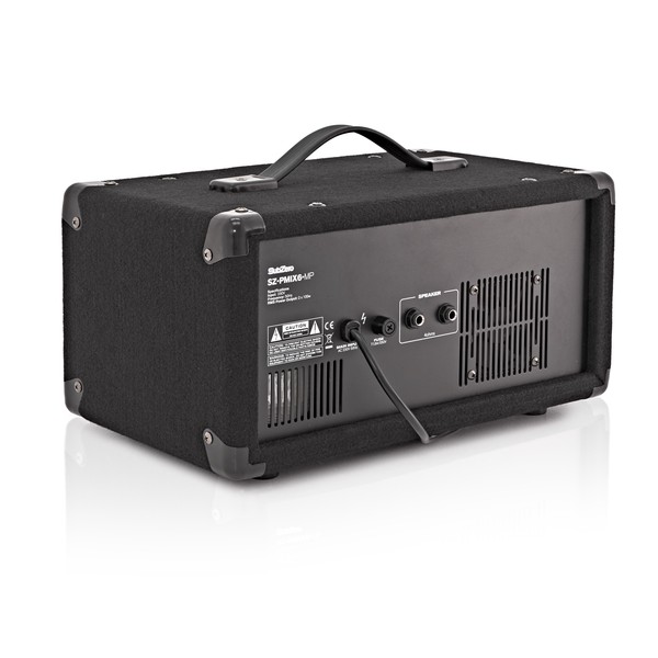 SubZero SZ-PMIX6-MP3 6 Channel Powered Mixer, Bluetooth & MP3 Player